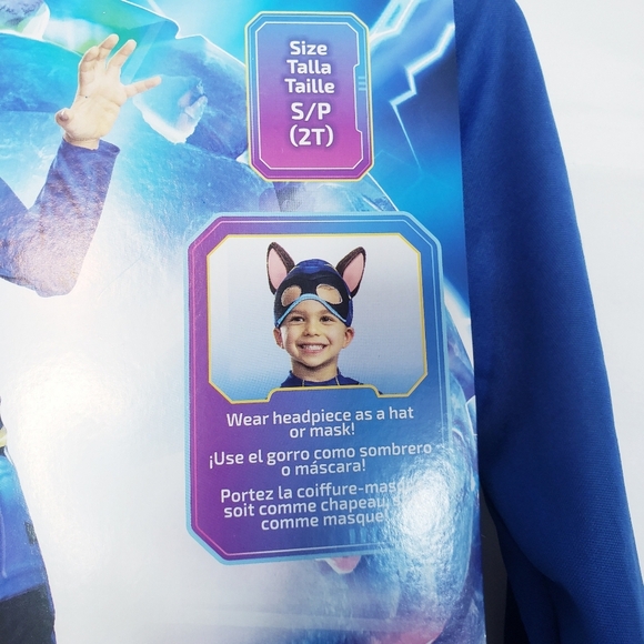 NWT Paw Patrol Chase Kids Halloween Costume 2T - Picture 4 of 8